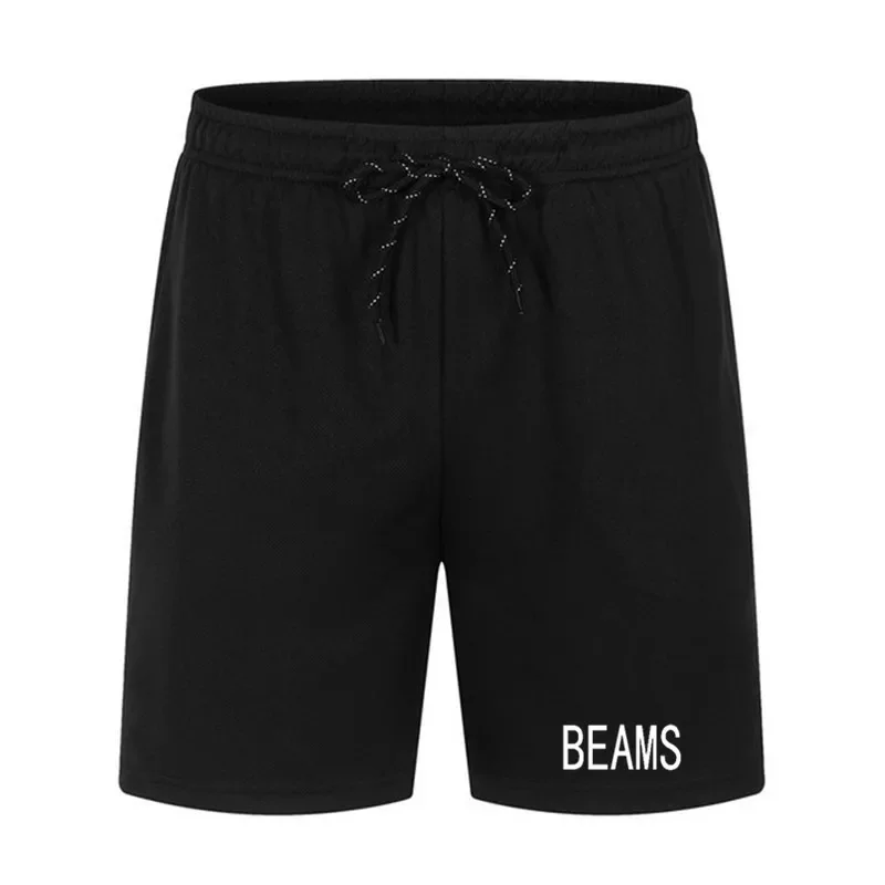 

Брендовые мужские шорты для тренировок в тренажерном зале BEAMS, летние спортивные штаны для бега, спортивные штаны для фитнеса и бега, мужские дышащие пляжные шорты
