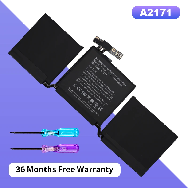 

A2171 Battery For Apple MacBook Pro Retina 13.3'' A2159 2019 Year For Macbook 13 ''A2289 2019 2020 Year 36 Months Free Warranty