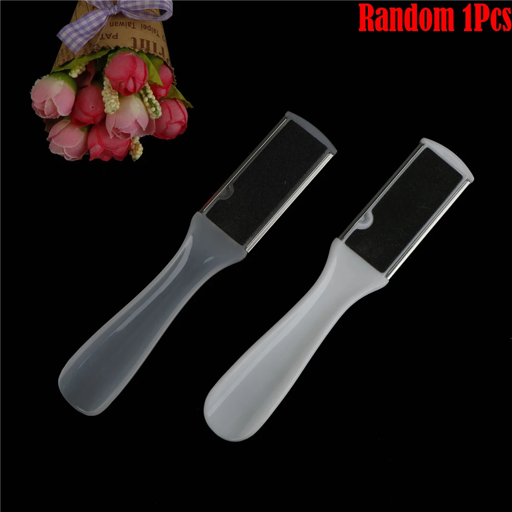 {MX} Raspador de pies profesional de acero inoxidable, elimina callos de piel muerta, raspador de pedicura portátil, herramientas exfoliantes para el cuidado de los pies