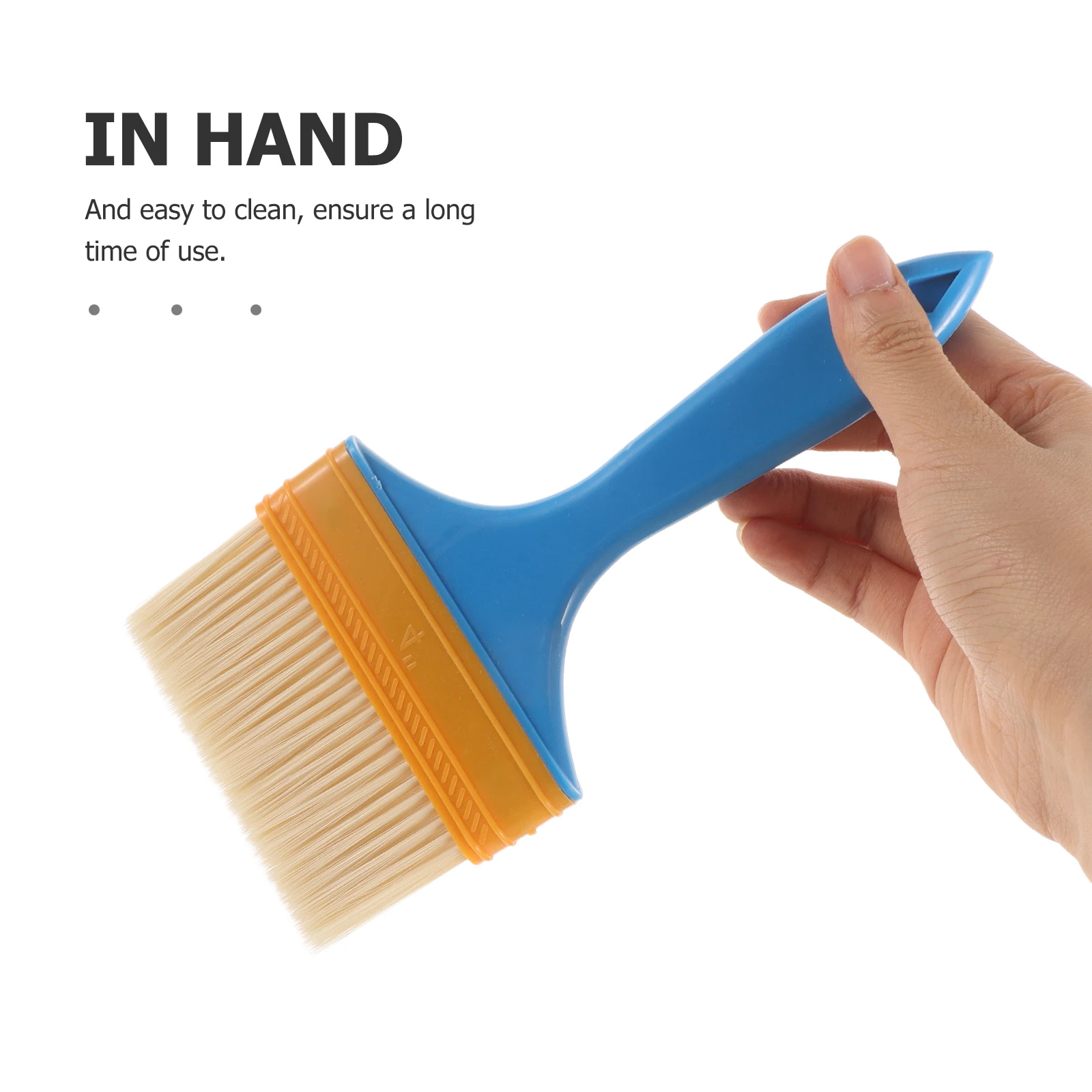 

3Pcs Professional Quality Plastic Handle Brushes, Fine Bristle Paint Brushes for Furniture and Wall Painting