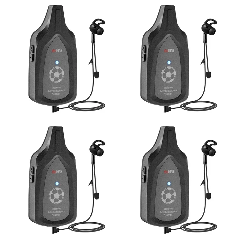 EJEAS Factory Wholesale F6 Bluetooth 6-referee 800m Football Interphone Wireless Mesh Sport Match Intercoms for Soccer Referee