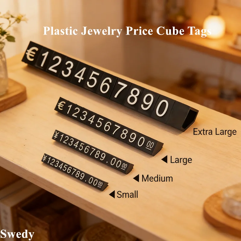 

30 полосок регулируемых мини-ценников 3x5 мм для ювелирных изделий, часов, колец: набор для демонстрации цен в долларах и евро