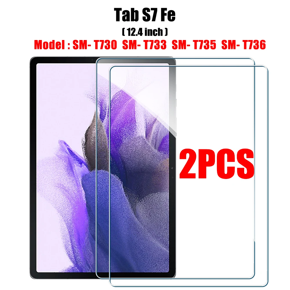 2PCS Gehard Glas Screen Protector voor Samsung Galaxy Tab S8 Ultra Plus S6 Lite S7 Fe A7 Lite a8 S9 A9 Tablet Accessoires Film - afbeelding 1