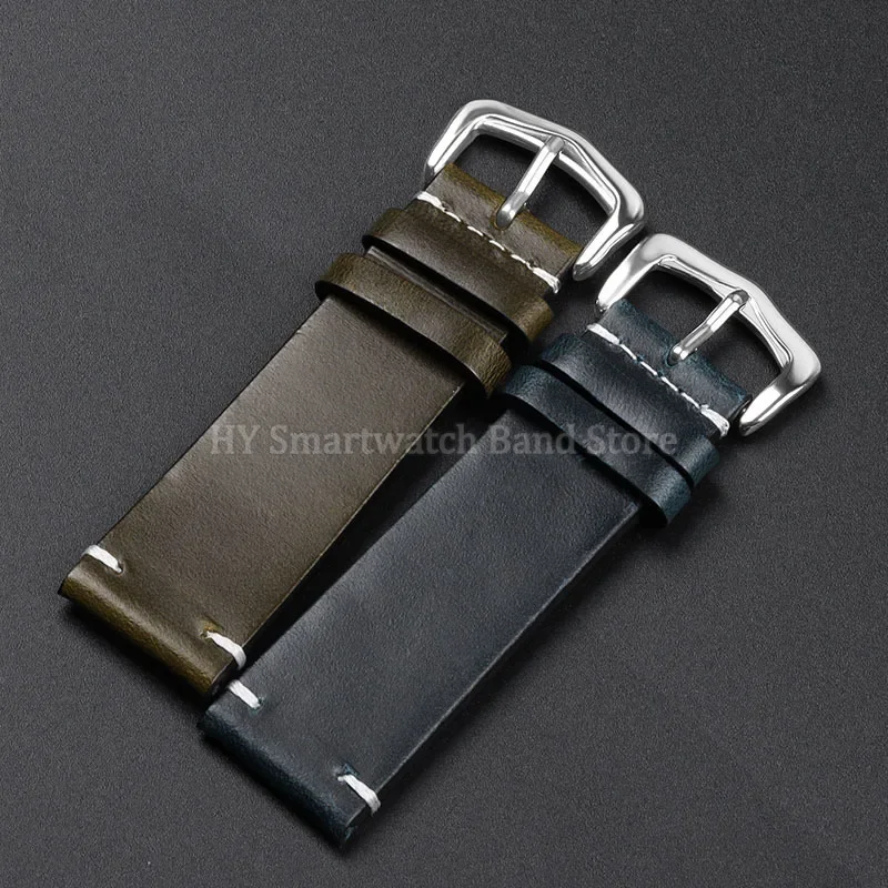 18mm 19mm 20mm 21mm 22mm 24mm cinturino orologio in pelle per Seiko per Rolex cinturino da polso retrò pelle di vitello accessori braccialetto universale