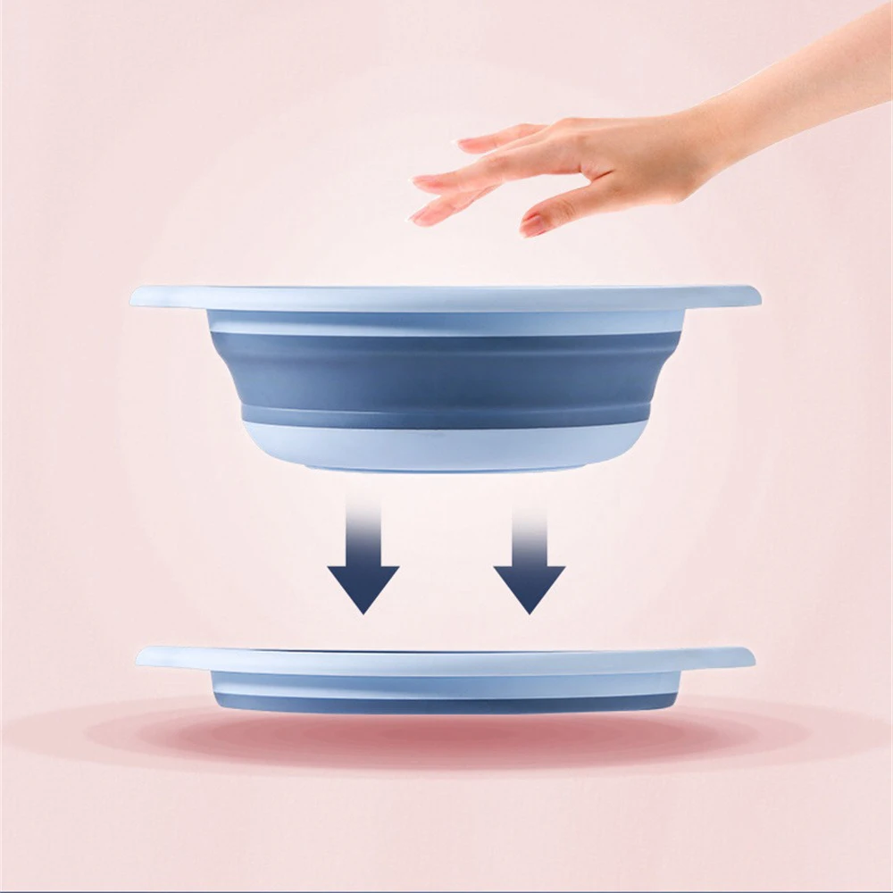 Collapsible Bucket Portable Folding Bucket Silicon Car Washing Bucket Travel Camp Bucket Household Storage