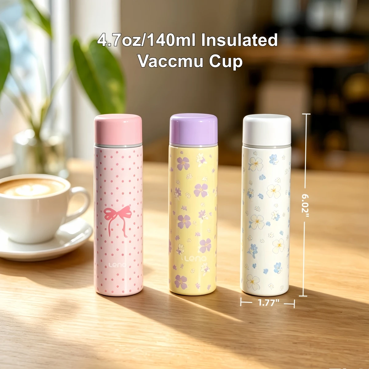 140ml Mini Thermos Cup Small Capacity Vacuum Flask Stainless Steel Pocket Cup Coffee Mug Kids Insulated Hot Water Bottle