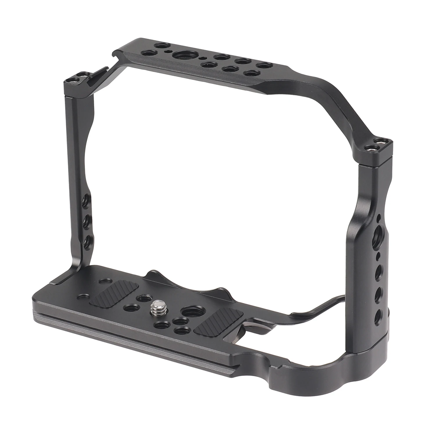 Metal Camera Cage for Canon EOS R10 Camera Extension Frame Case with Cold Shoe Mount for Video Vertical Shooting