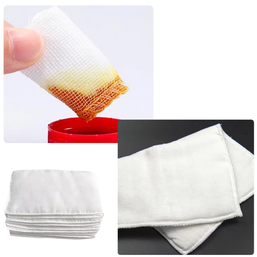 

10Pcs White Soft Cotton Gauze Pads Add Cotton Sheet Absorbent Cotton Large Size Medical Sterile Wound Protector Dressing Pads