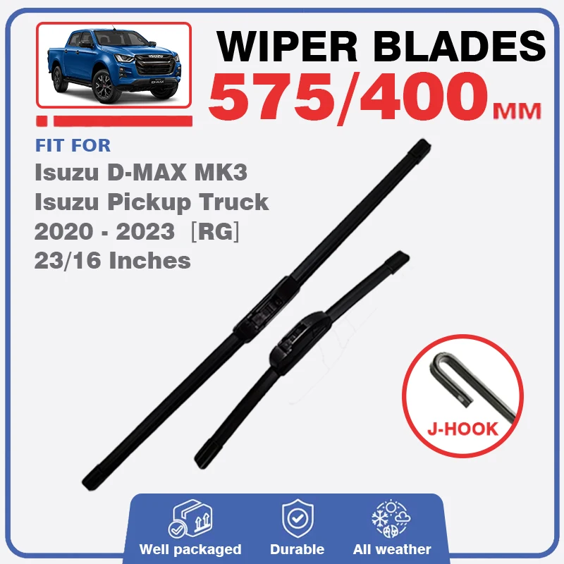 For Isuzu D-MAX MK3 2020 - 2023 Pickup Truck Front Wiper Blades Windscreen Window Cleaning Windshield 23