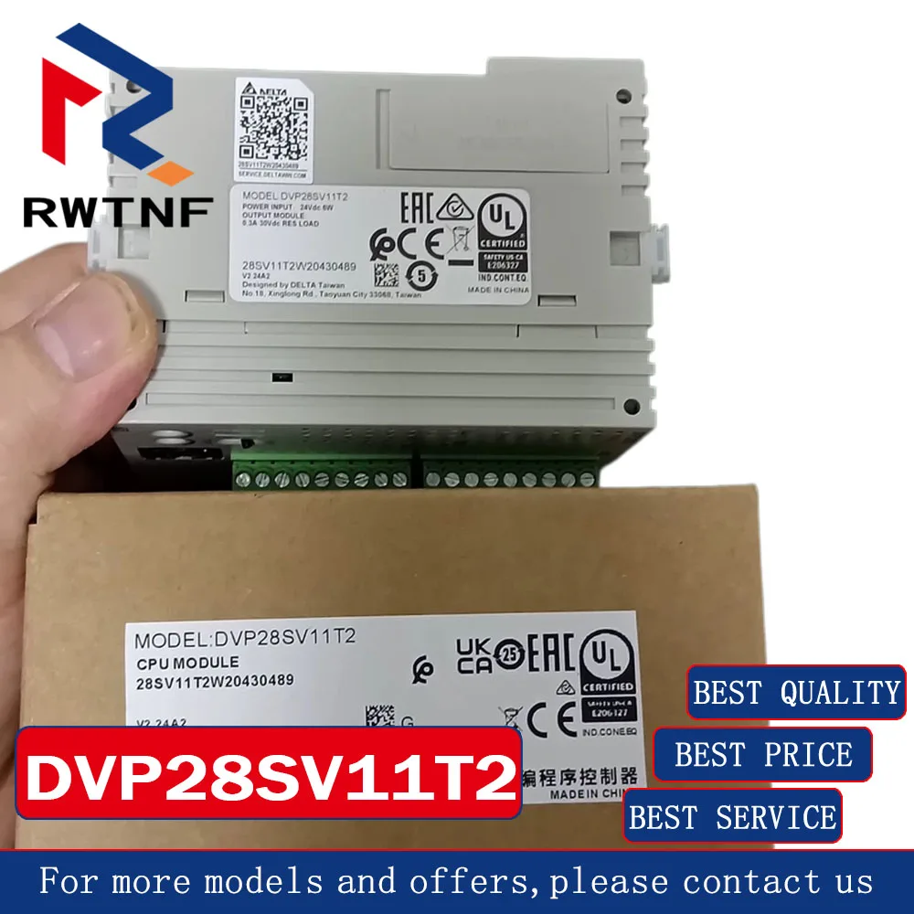 Brand New Genuine DVP28SV11T2 Delta Programmable Controller Main Unit SV2 Series,100% original warehouse stock