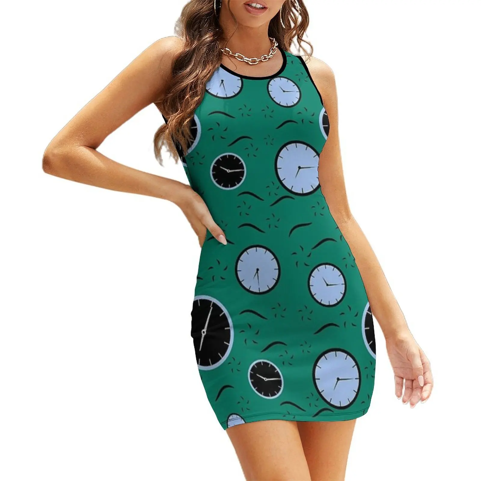 

Where the time goes Sleeveless Sundress dresses for women 2025 beach outfits for women summer clothes dress for women