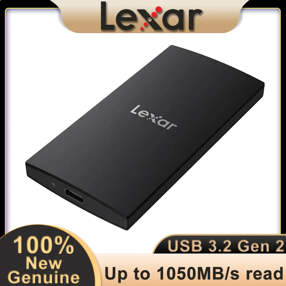 Lexar SL300 Portable SSD 1TB 2TB PSSD External Solid State Disk USB 3.2 Gen 2 High Read Speed Portable Hard Drive for Desktop