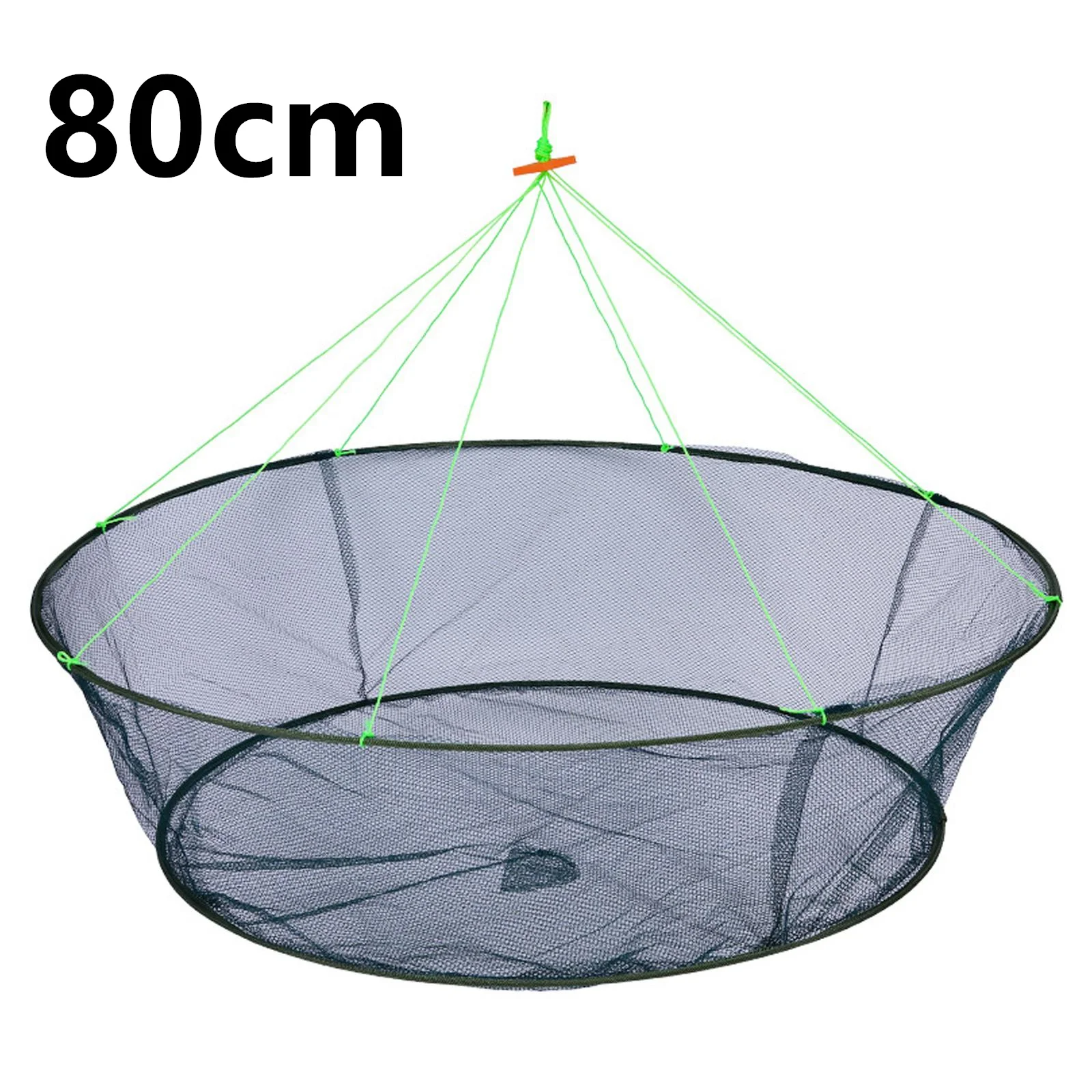 80/100 cm Lose Mund Klapp Tropfen Fischernetz Garnelen Catcher Tank Casting Netzwerk Fisch Aale Falle Käfig Garnelen köder Krabben Netting