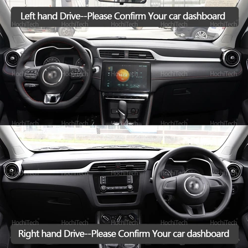 Imagen 2 del producto Alfombrilla para salpicadero de cuero de ante con estilo de coche, alfombrilla negra para salpicadero, alfombra para MG ZS ZX ZST Astor 2017 2018 2019 2020 2021 2022