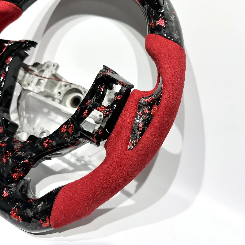 LED Speedometer Red Forged Carbon Fiber Steering Wheel for Lexus ES GS IS - Premium Auto Accessory