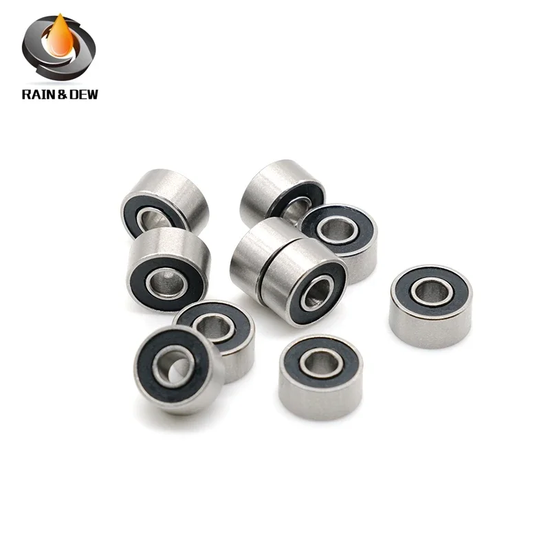 

10PCS 695RS Ball Bearings 5x13x4 mm ABEC-7 Hobby Electric RC Car Truck 695 RS 2RS Bearing 695-2RS Black Sealed