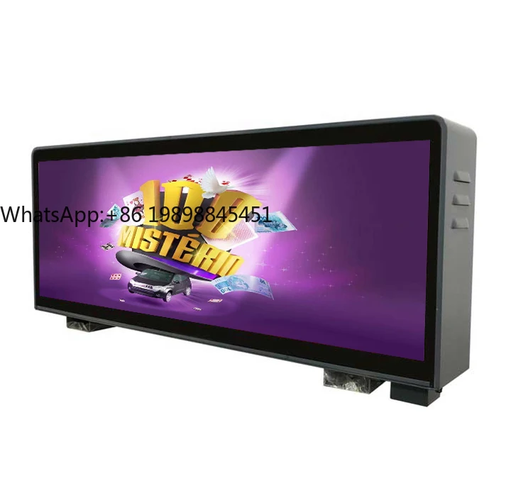 

3G 4G Wifi Wireless Outdoor P2.5 P3 P4 Advertising Car Roof Sign Screen Double Sided Taxi Top Led Display
