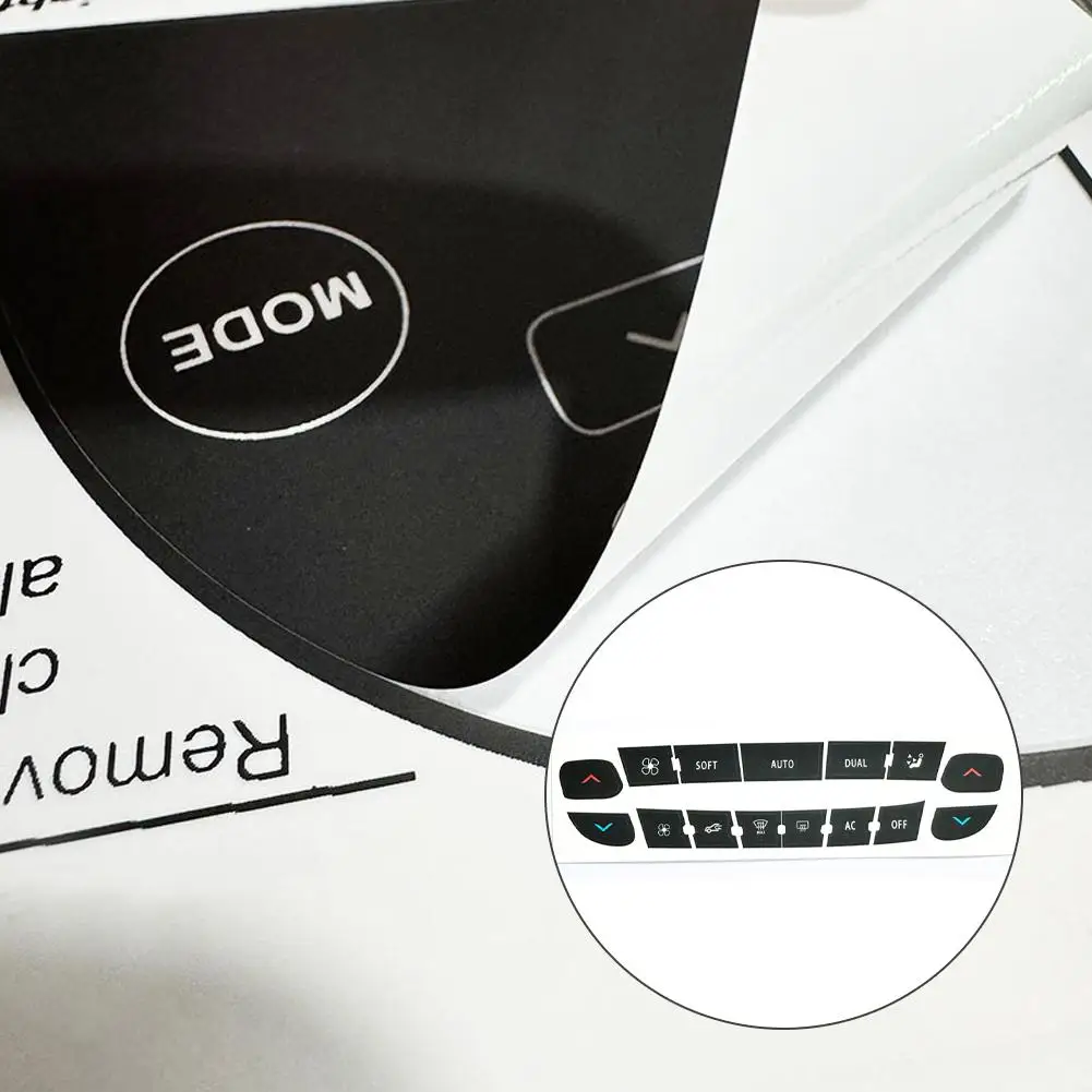 1 set  Air Conditioning Control Panel Button Repair Sticker for Renault Megane/ Master/ Scen