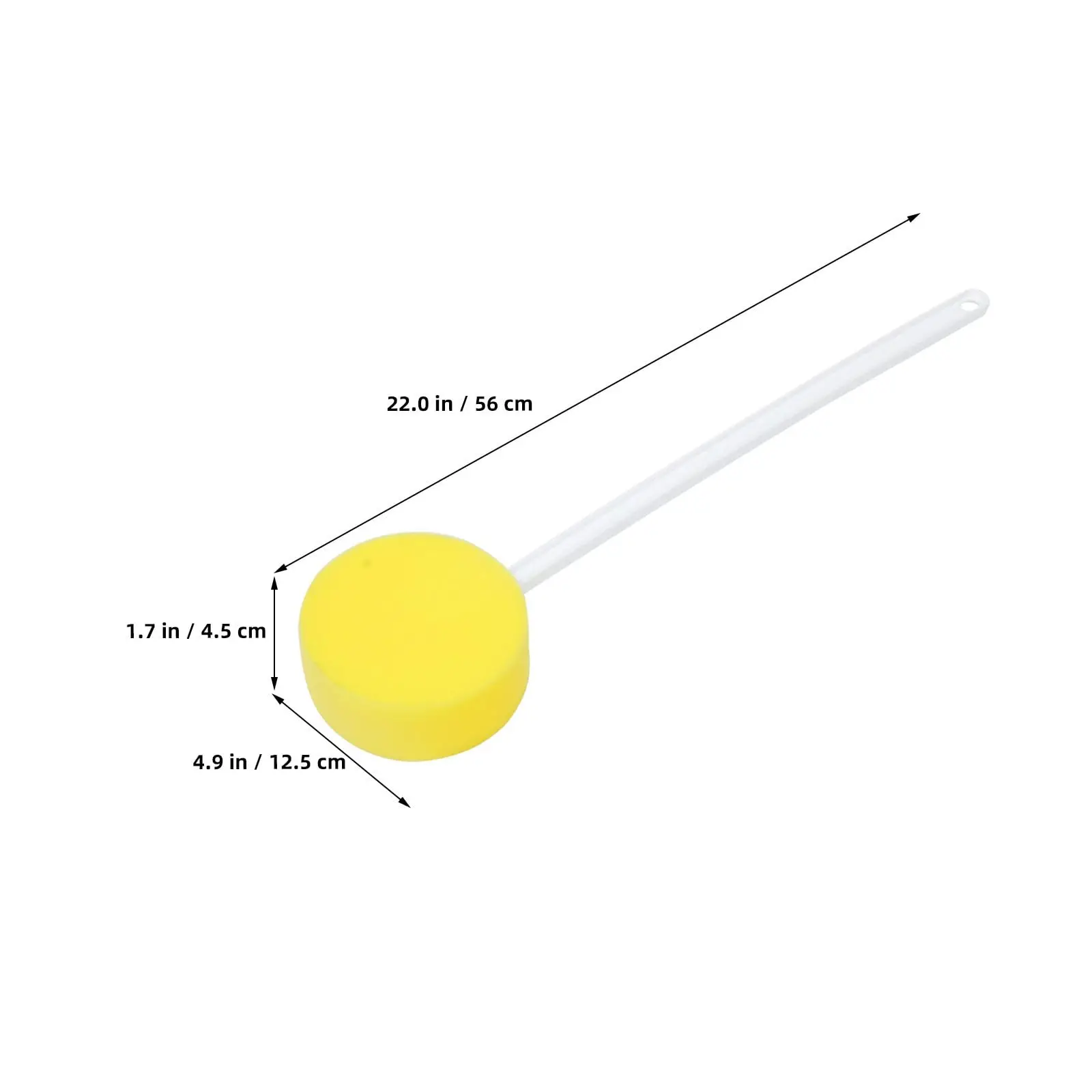 4pcs Long Handle Body Scrubber Shower Brush, 22.4 Inch Back Exfoliator
