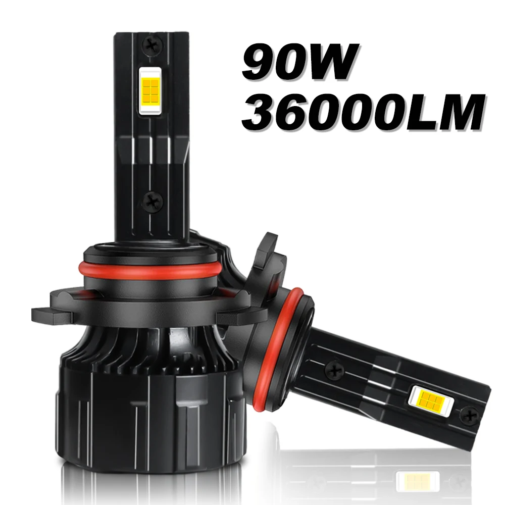 

9005 HB3 9006 HB4 H4 H7 LED Car Headlight Bulb 90W 36000LM CSP 3570 H11 H8 H9 9007 9004 Light Vehicle Auto CANBUS 6000K 6500K M9