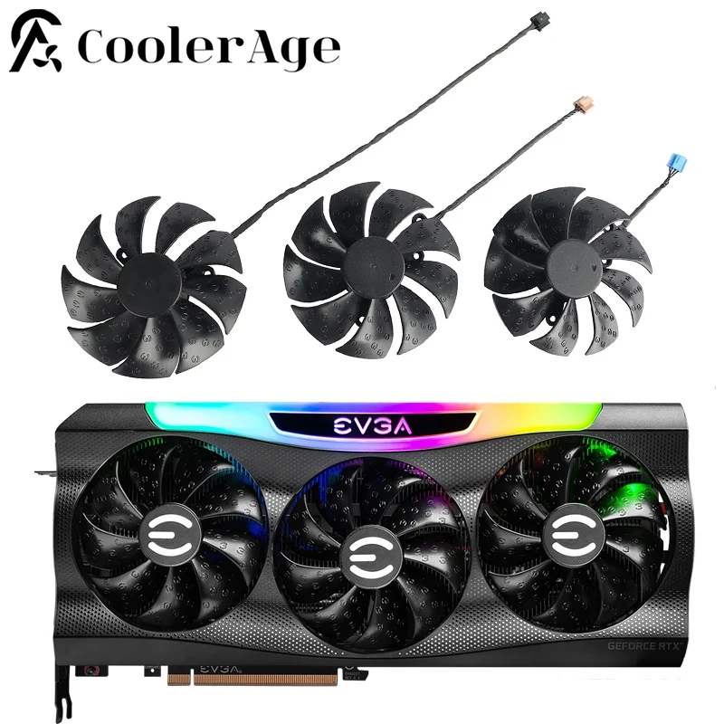 

Вентилятор видеокарты для EVGA GeForce RTX 3070 3080 3090 3080Ti FTW3 ULTRA GAMING PLD09220B12H RTX3070 RTX3080 RTX3090 вентилятор GPU