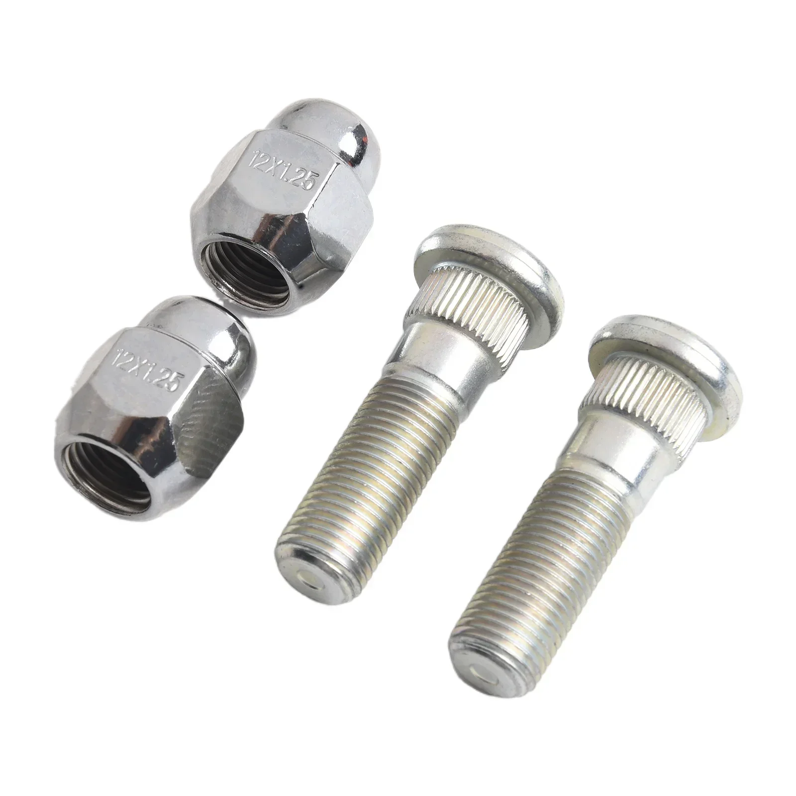 4Pcs Wheel Hub Bolt Stud Nut SET ​For Forester 2009-2019 28171AJ000 28365FE001 Car Accessories Steel Stud & Nut Set