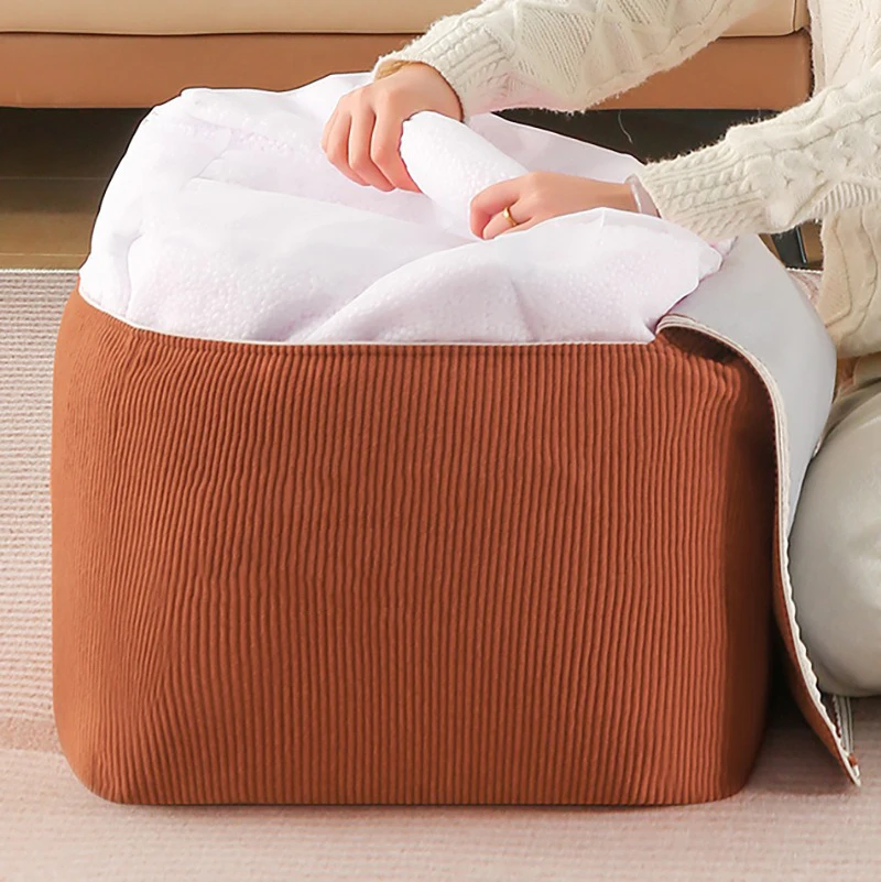 Unstuffed Pouf Futon Cover Floor Square Cushion Cover Ottoman Footstool Pad Chair Seat Cover Living Room Home Decor No Filling