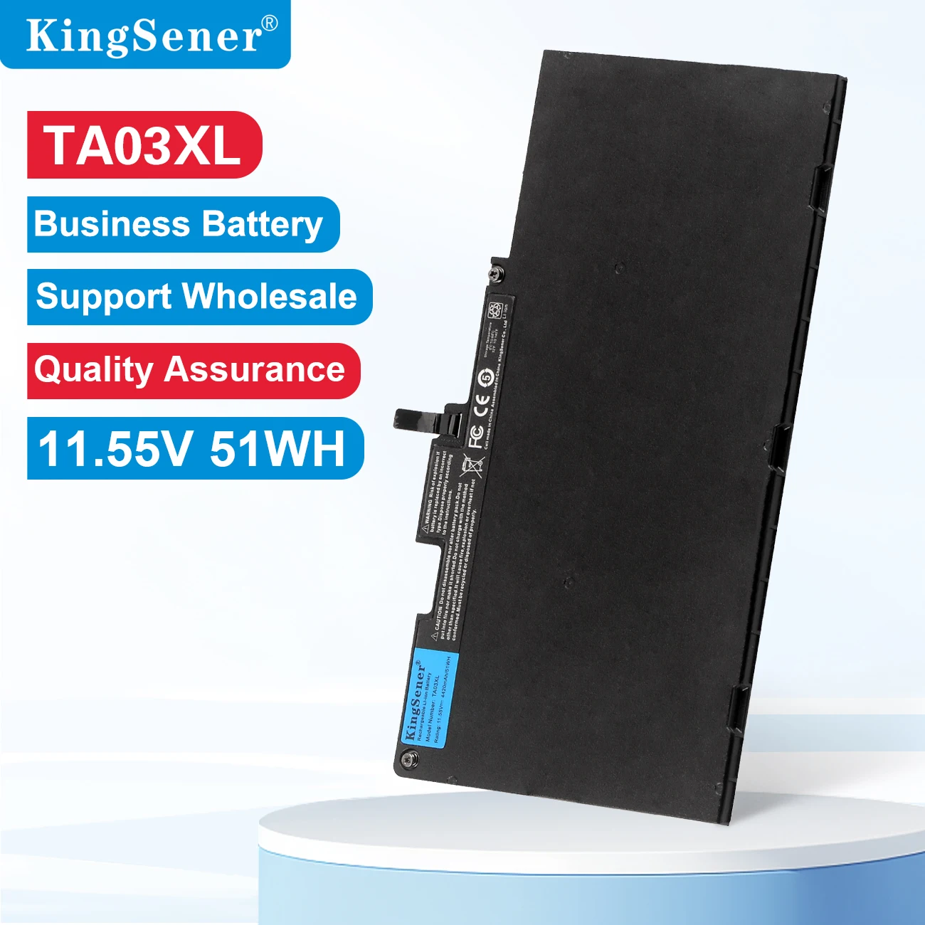 

KingSener TA03XL Lapotp Battery For HP Elitebook 755 840 848 850 G4 Series 854047-421 HSTNN-LB7J HSTNN-IB7L 11.55V 51WH