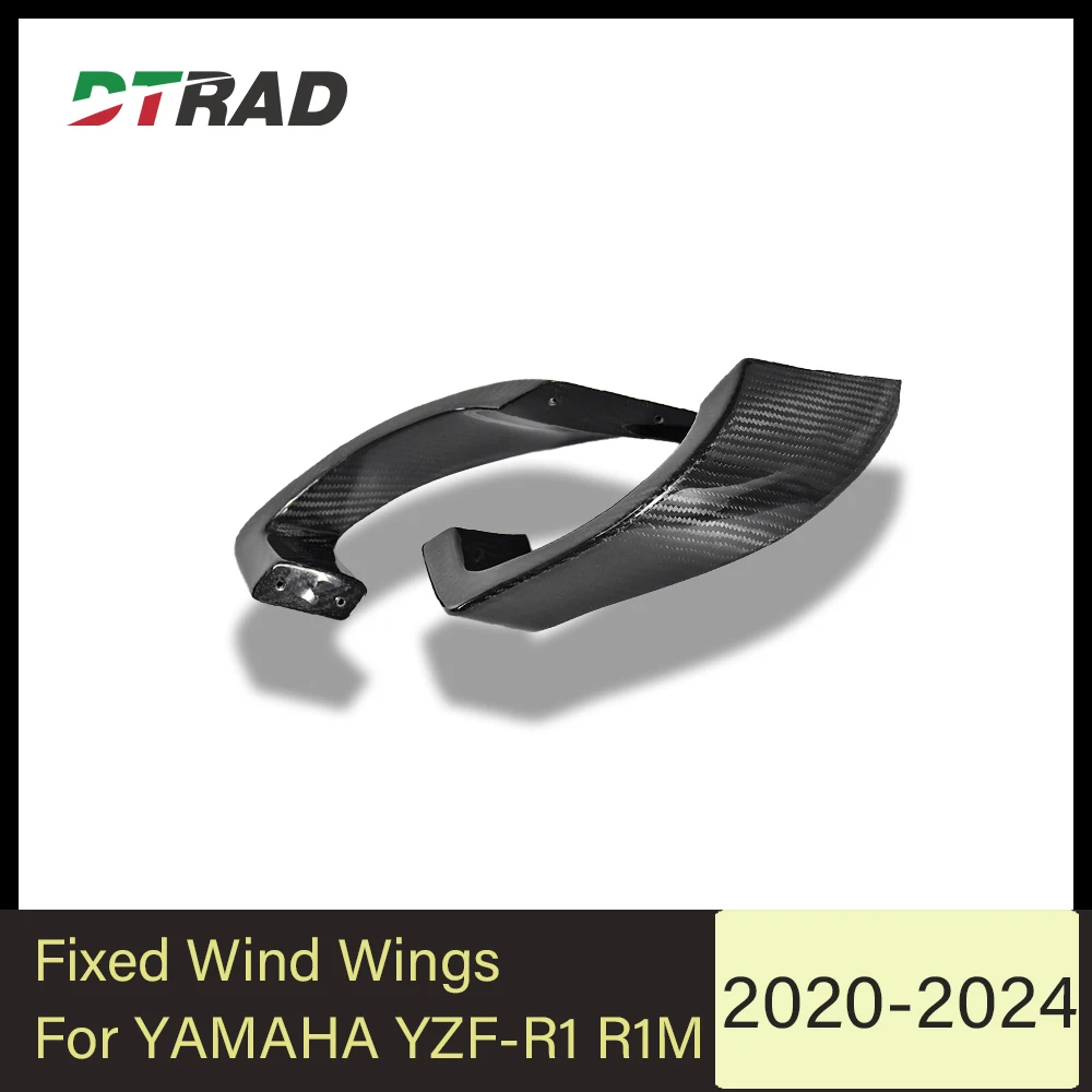 For Yamaha YZF-R1 / R1M 2020 2021 2022 2023 2024 Carbon Fiber Winglets Air Aerodynamic Side Wing Ailerons