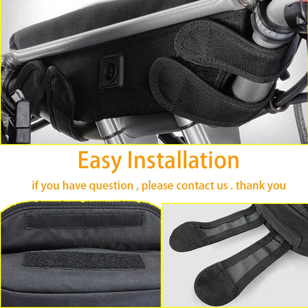 Saco de armazenamento impermeável e Dustproof para motocicleta, Navigation Bag, Handlebar Accessory, TVS, Ronin, Ronin