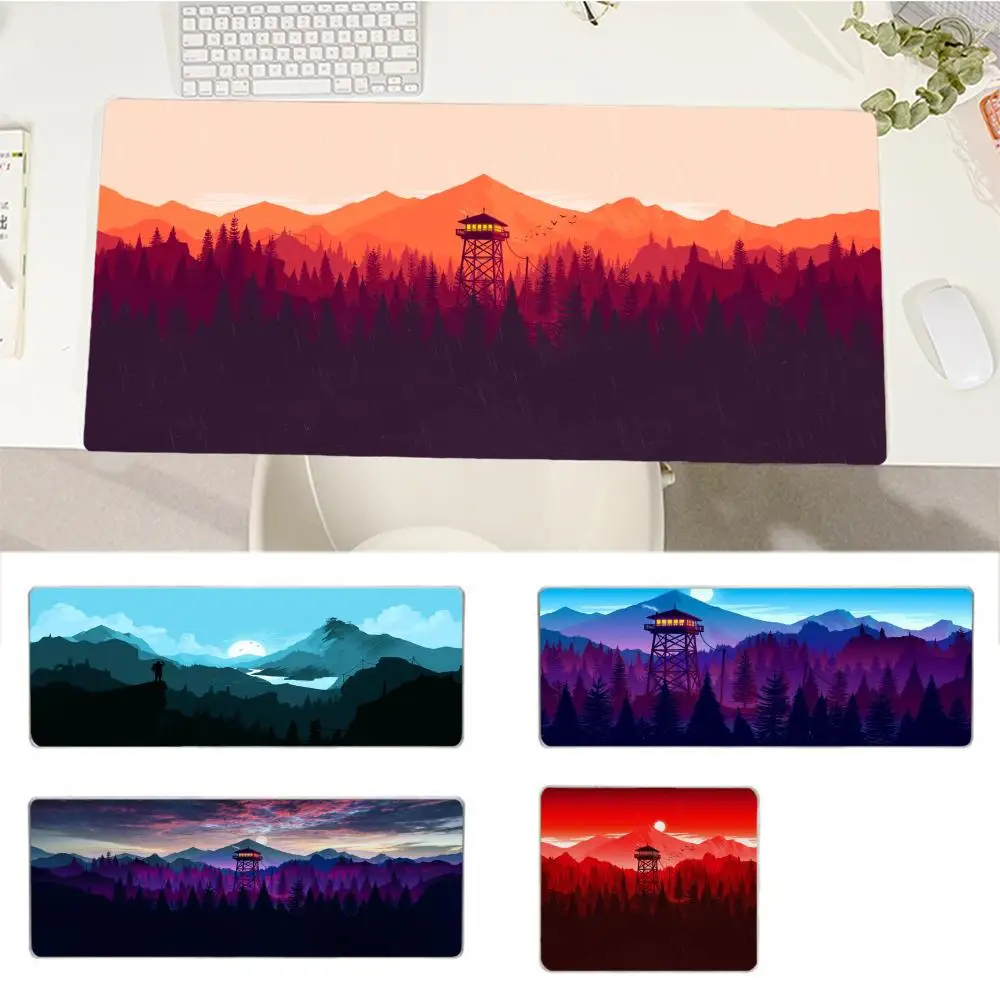 

Deep Forest Firewatch Mousepad New Rubber Mouse Durable Desktop Mousepad Size for Game Keyboard Pad for Gamer