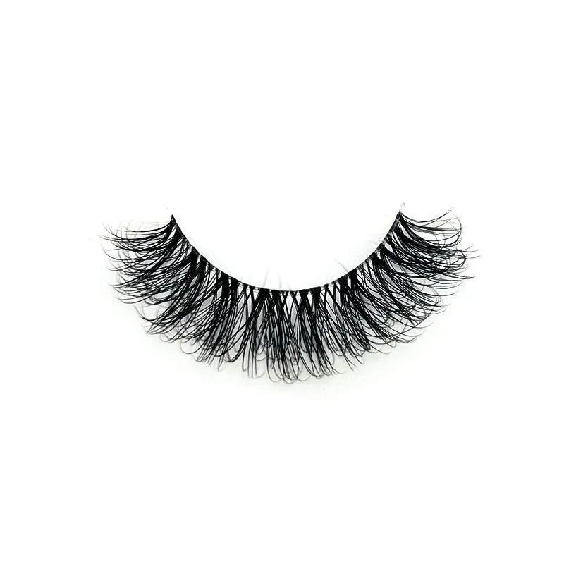 Natürliches unsichtbares Band Nerz Wimpern Transparentes Band Hybrid Falsche Wimpern Lichtvolumen Make-up 3D Fake Wimpern Kurze Wimpern