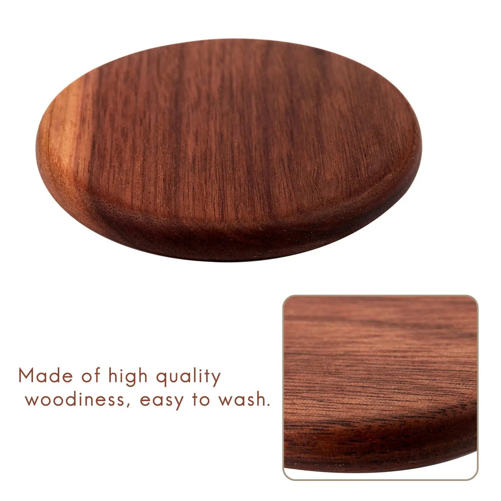 AB08-Wood Rustic Coaster Newest Decor Popular Round Wood Mat Coffee Home Drink Wood Coasters Selling Coasters Round