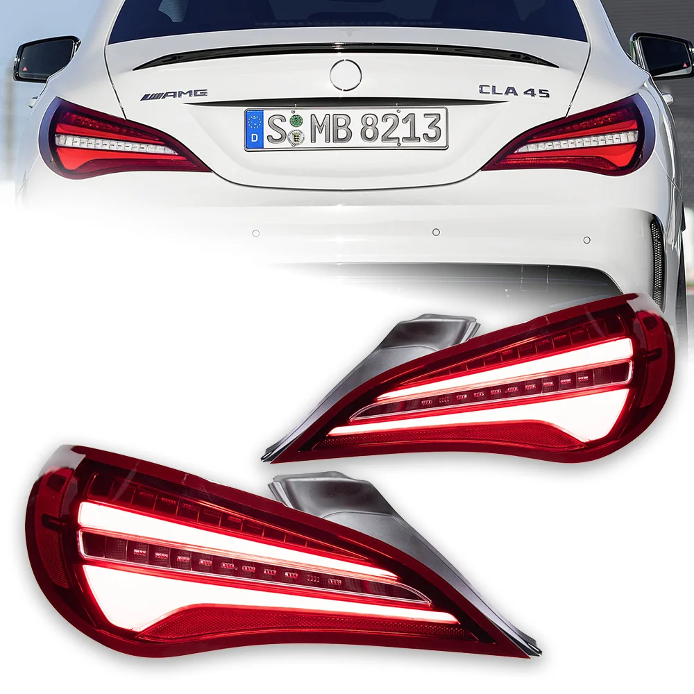 AKD Car Styling for Benz W117 Tail Lights 2014-2019 CLA180 CLA200 CLA300LED Tail Lamp LED DRL Brake Reverse auto Accessories