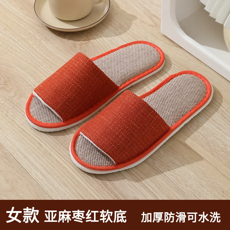 5 Paren/partij Slippers Mannen Vrouwen Hennep Hotel Wegwerp Glijbanen Thuis Reis Sandalen Hospitality Schoenen One Size Groothandel Open Teen