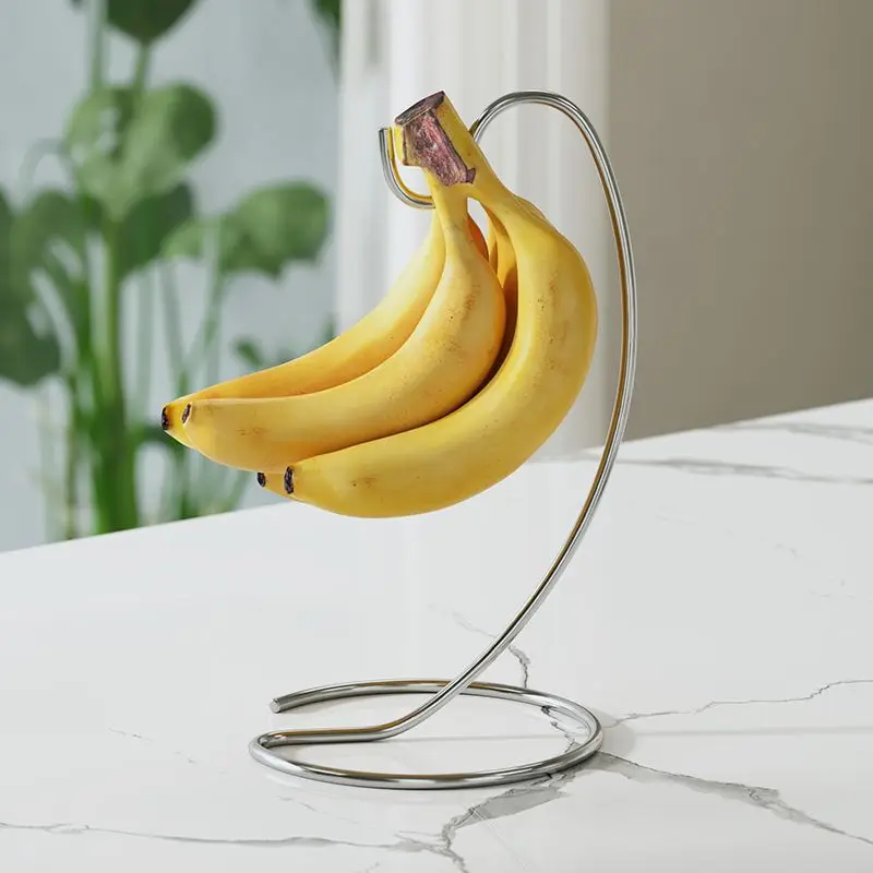 

304 Stainless Steel Banana Hanging Rack, Fruit Tray Basket, Home Living Room, Coffee Table, Moisture-Proof, Thickening Banana Ho