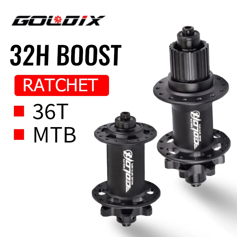 

Втулка Goldix M370 32-отверстная Boost, передняя 15x110, задняя 12x148, 141 мм, QR, 12-скоростная, Micro Spline HG XD Ratchet 36T для горного велосипеда MTB