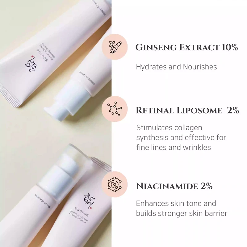 كوريا الجمال من جوسون مصل العين الجينسنغ كريم عين ثبات المضادة للتجاعيد ترطيب تقليل الخطوط الدقيقة تحسين الهالات السوداء