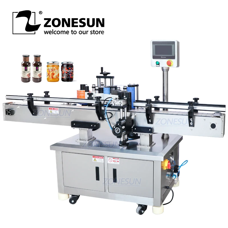 Zonesun ZS-TB260R otomatis bulat Label botol aplikator mesin pembungkus mesin Label Dispenser mesin Label