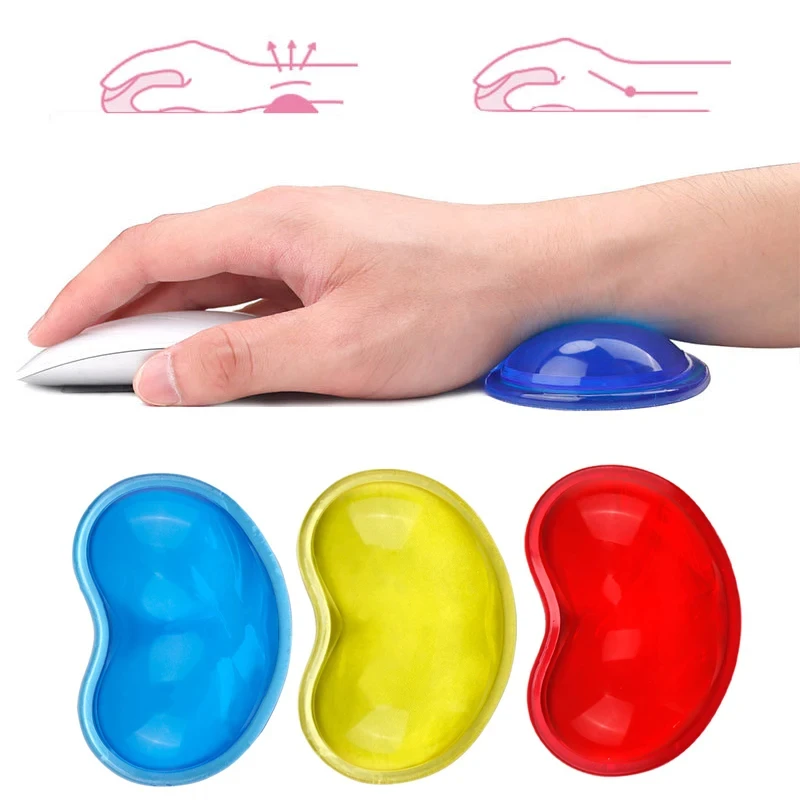 Soft Mouse Wrist Rest Pad Comfortable Silicone Gel Non Slip Transparent Protection Hand Support Wrist Rest For Pc Laptop