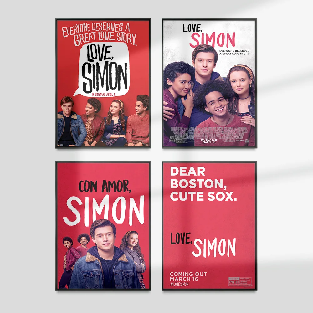 Love Simon Romantic Comedy Movie Print Art Poster Film Wall Stickers Modern Canvas Painting Home Decor