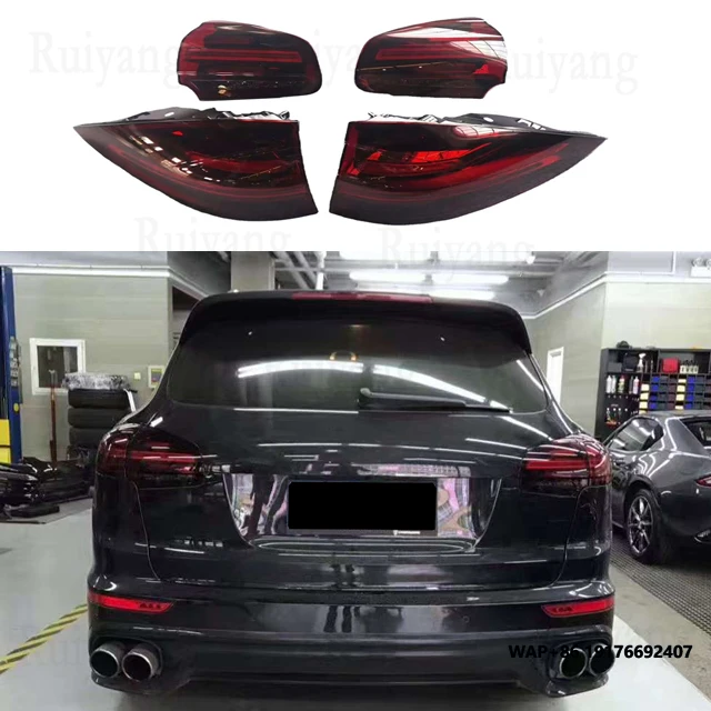 

Hot Selling High-quality Car LED Taillights, Brake Lights,ForPorsche Cayenne 958.1 2015-2017 Model Smoked Black Taillights