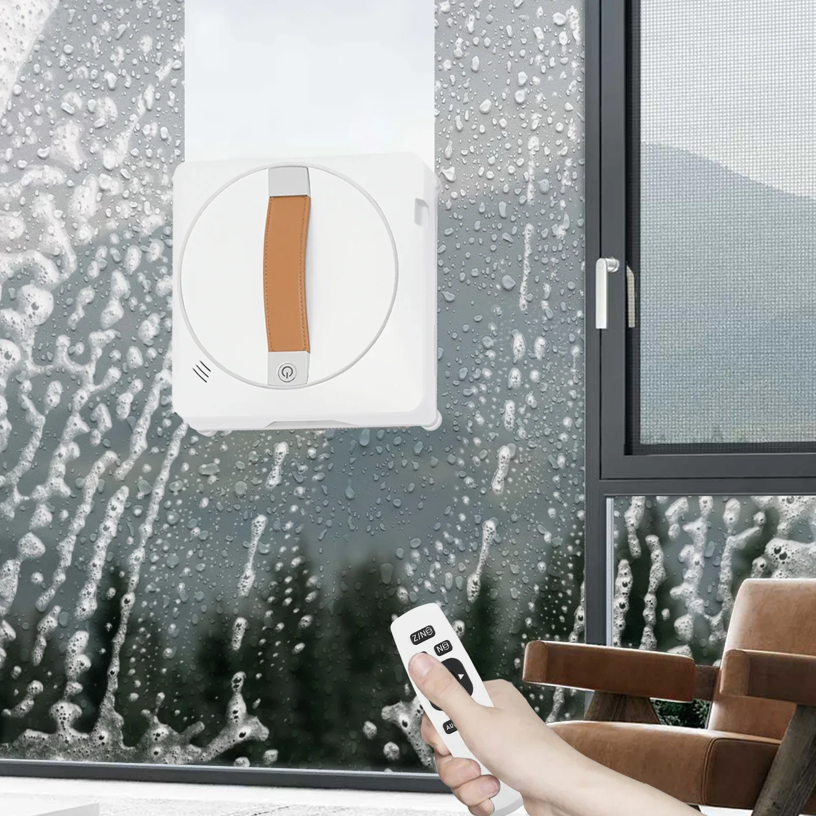 Robot nettoyeur de vitres Intelligent 72W, lave-verre, moteur sans balais bidirectionnel, télécommande par pulvérisation, 3 chemins pour le nettoyage de grande hauteur