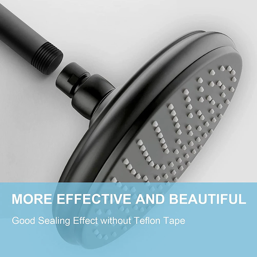 10cm Leak-proof Shower Bracket With Flange Ceiling Mount Shower Head Extension Male G1/2 Connectors Shower Head Arm Extension