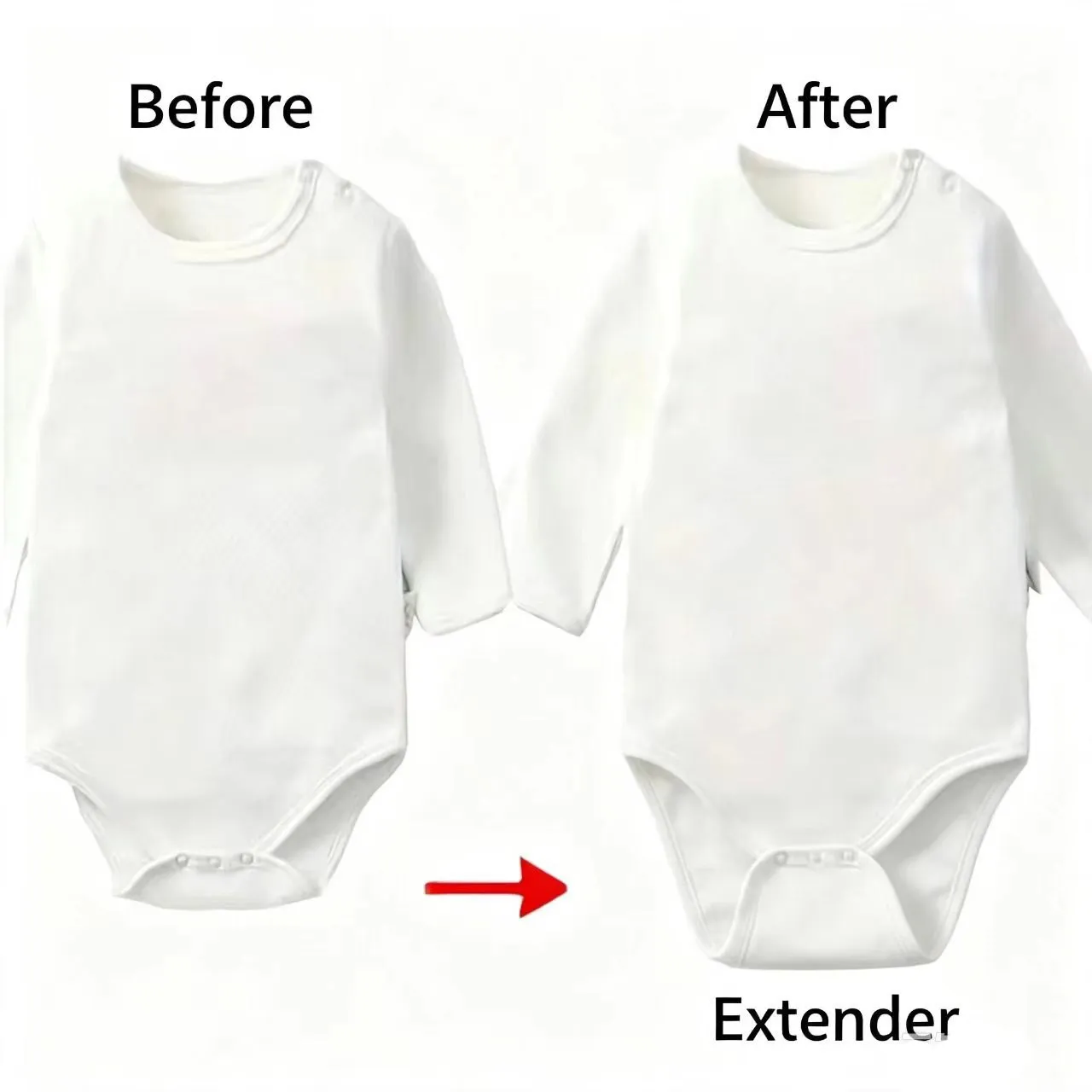 Baby Bodysuit Extender, Let Short Bodysuit Become Bigger, Baby Diaper Bag Fastened, One Piece Suit Extension, Save Money,