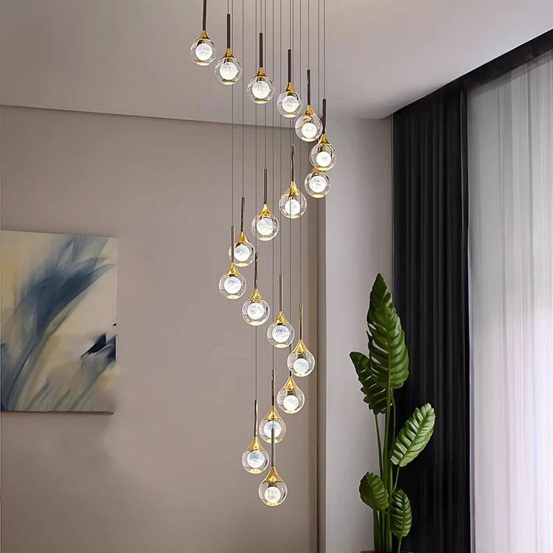 Modern Crystal LED Lustres para sala de estar, lâmpada do teto, luzes suspensas, iluminação interior