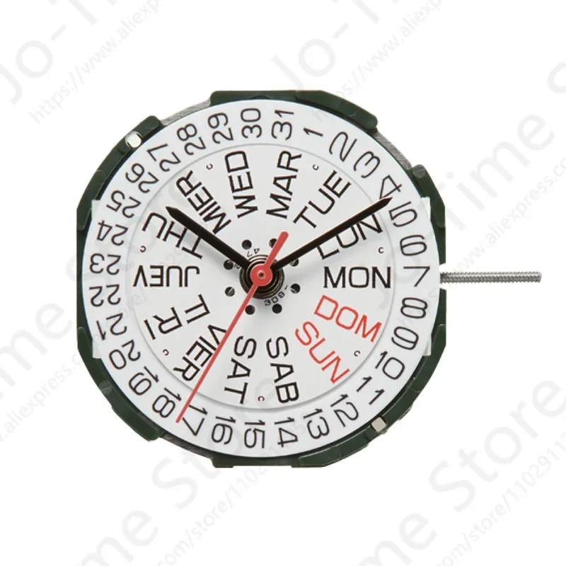 Miyota 2105 Standard Movement Watch Mechanism with Day-Date Display Dual Language (Spanish And English) 2105-20A Japan Origin image 4