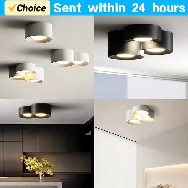 Moderno led luz de teto cilindro holofote teto para o quarto corredor minimalismo interior decoração casa lâmpada do teto iluminação