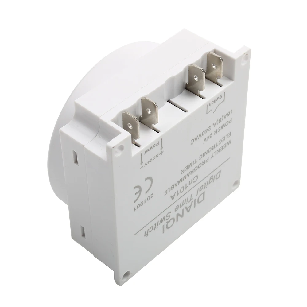 CN101A AC 220V 230V 240V Digital LCD Power Timer รายสัปดาห์ 7 วันโปรแกรมสวิทช์รีเลย์ 8A TO 16A TIMER 10A CN101 mini