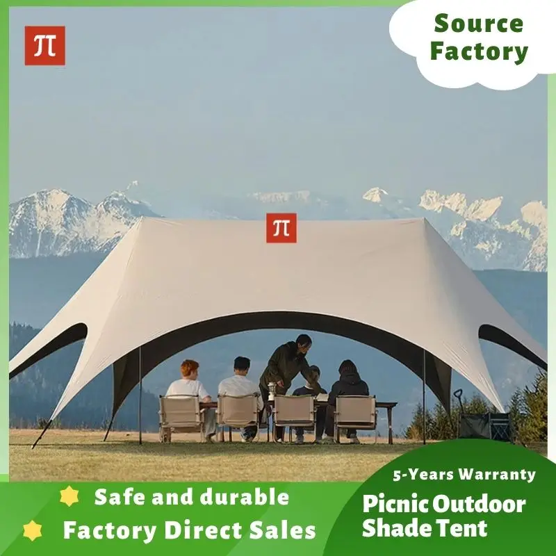 Camping Gazebo Hexagonal Rainproof  Shelter Foldable Quick-opening Windproof Butterfly Picnic Outdoor Shade Tent Outdoor camping